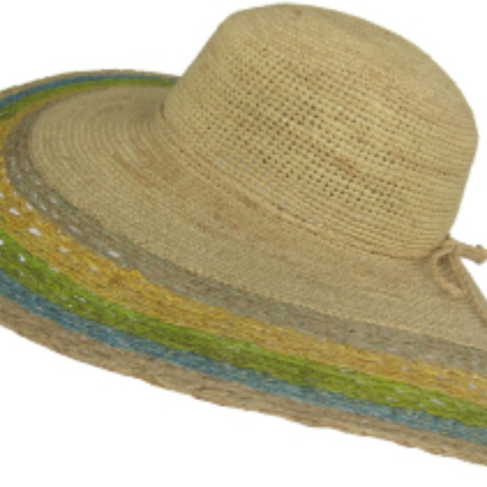 Christys Crown "Vizcaya" Crochet Raffia Sun Hat